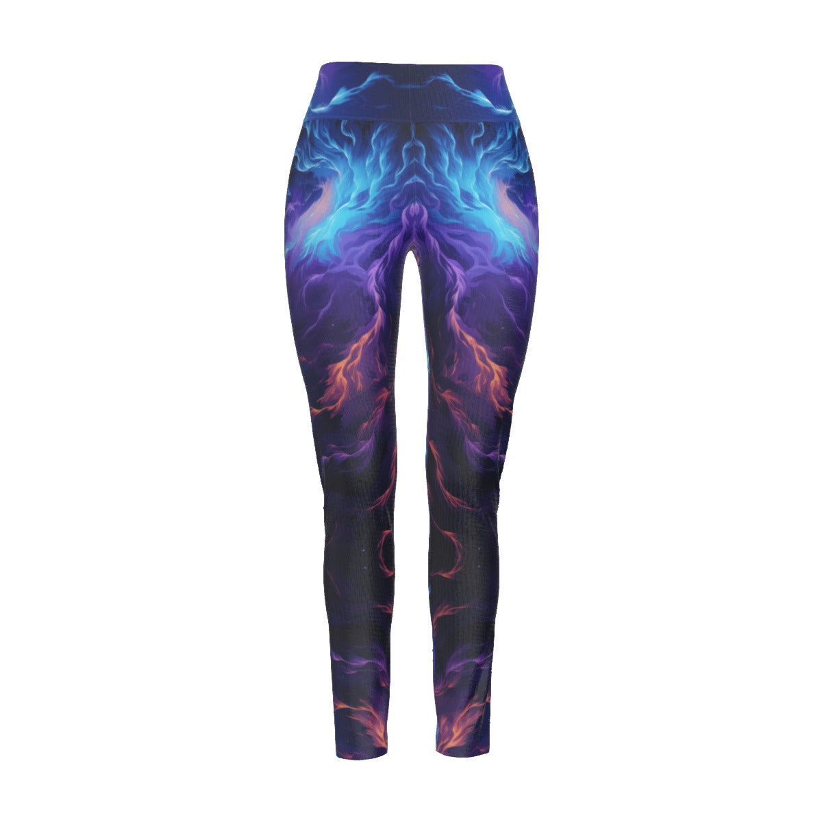 All-Over Print Women's High Waist Leggings | Side Stitch Closure