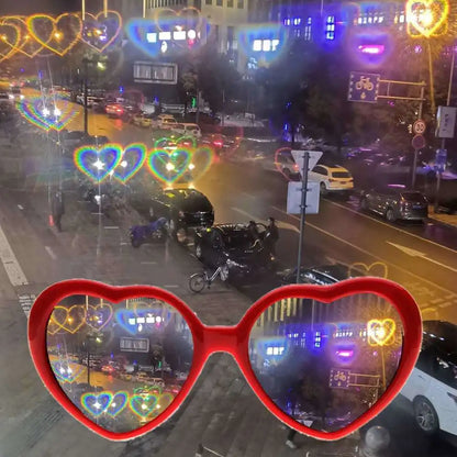 Heart Shaped Light Effects Glasses