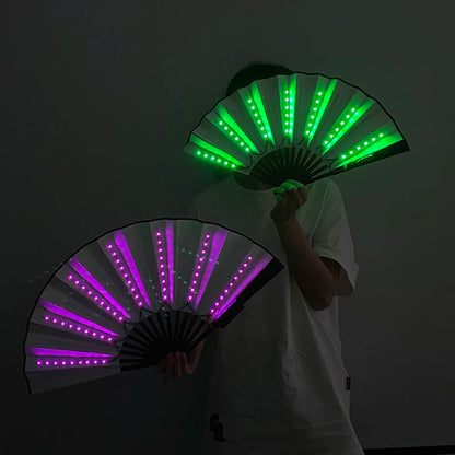 Foldable Hand Fan With LED Lights