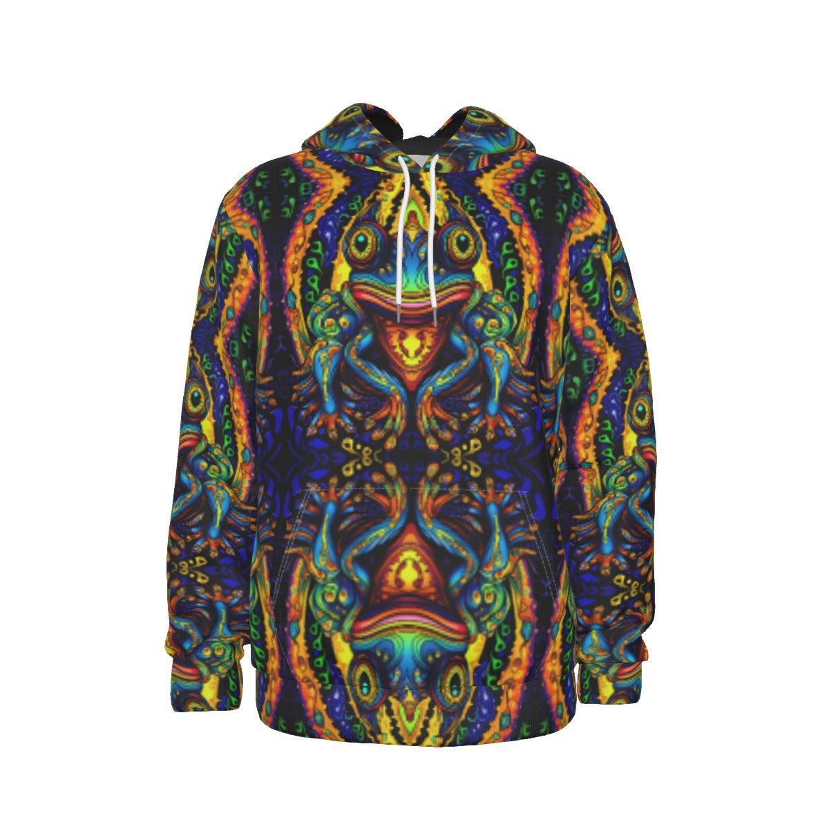 Pullover Hoodie Blue Frog