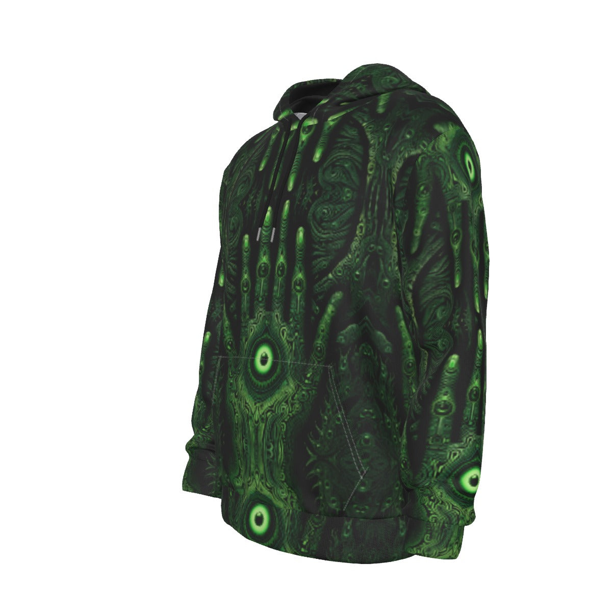 Pullover Hoodie Green Hand