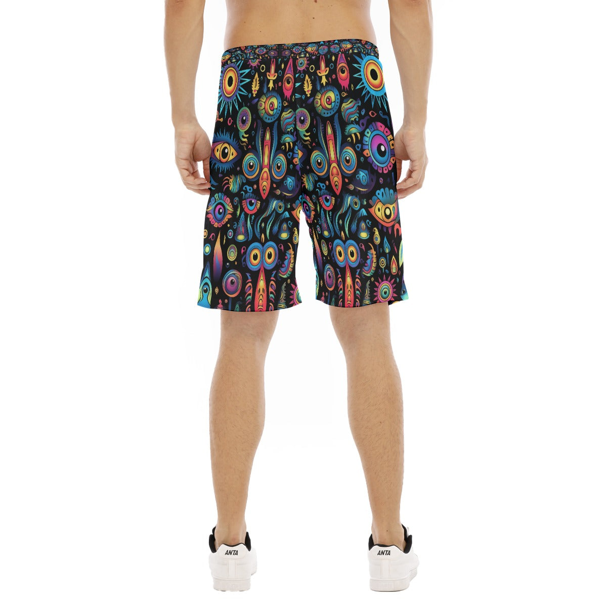 All-Over Print Men's Flat Shorts