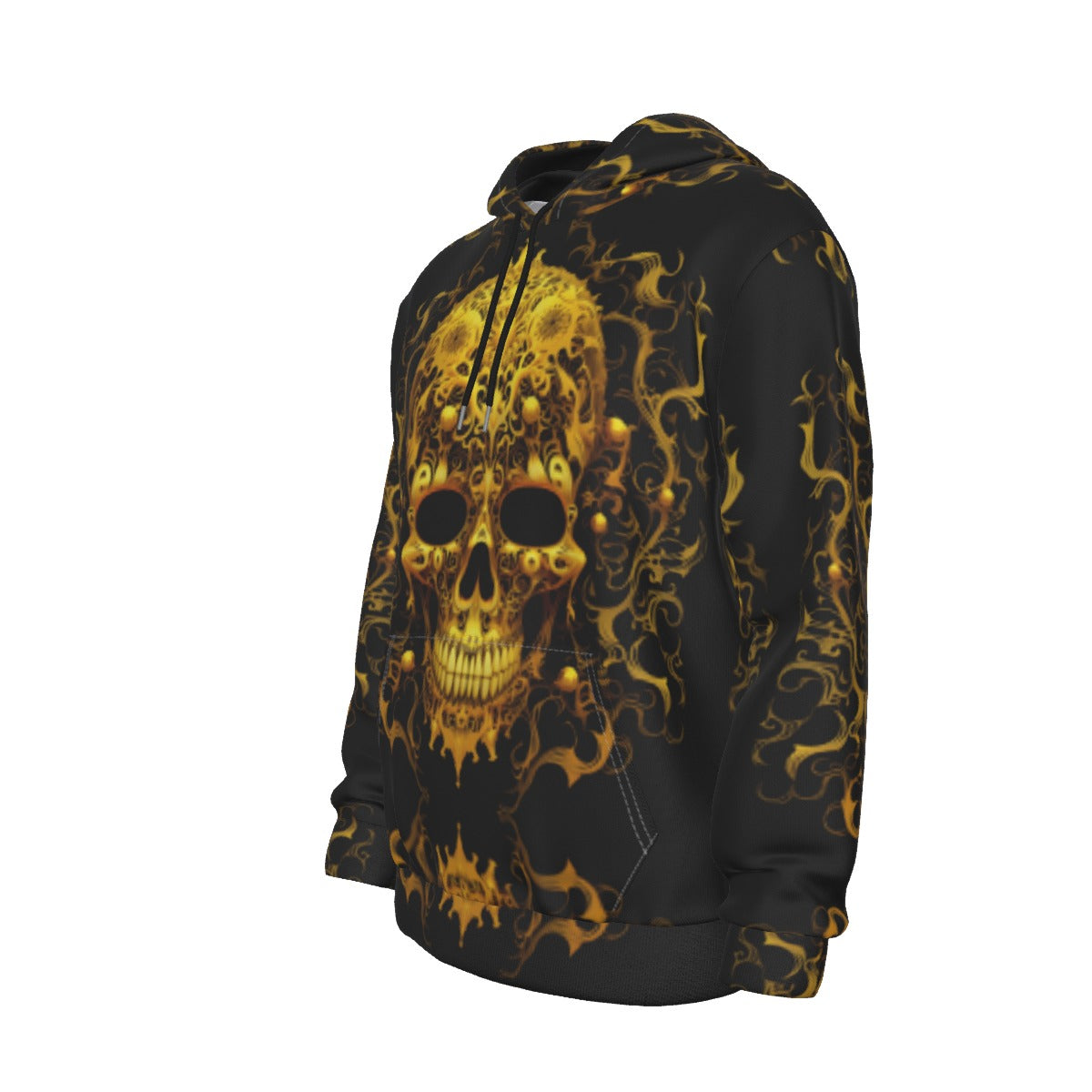 Pullover Hoodie Golden Skull