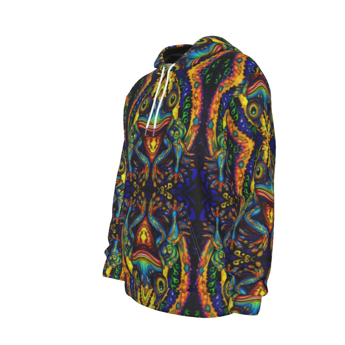 Pullover Hoodie Blue Frog