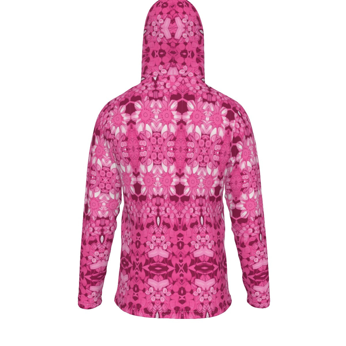 Pullover Hoodie With Mask Pink Mask