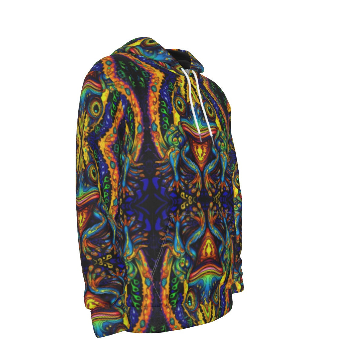 Pullover Hoodie Blue Frog