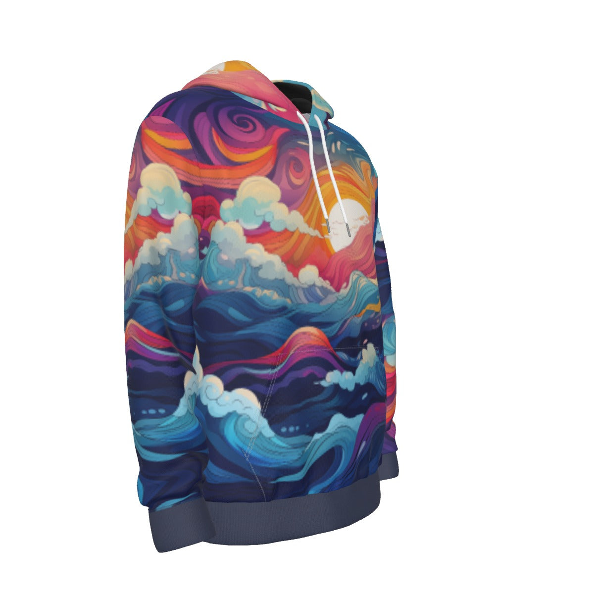 Pullover Hoodie Ocean Flow