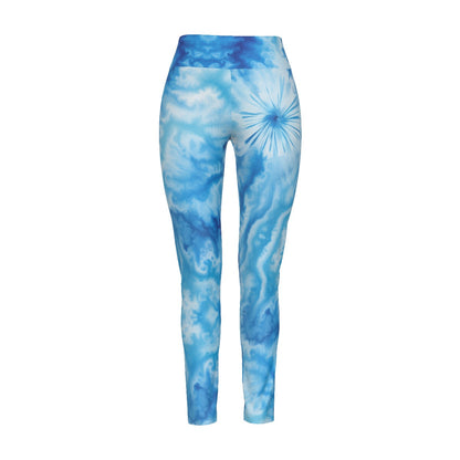 All-Over Print Women's High Waist Leggings | Side Stitch Closure