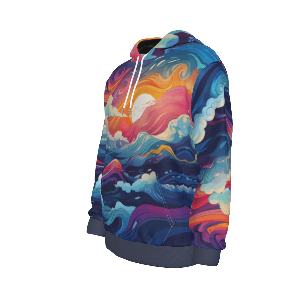 Pullover Hoodie Ocean Flow