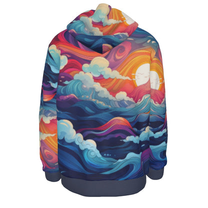 Pullover Hoodie Ocean Flow