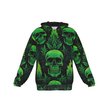 All-Over Print Zip Up Hoodie With Pocket