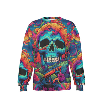 Sweatshirt Blue Skull