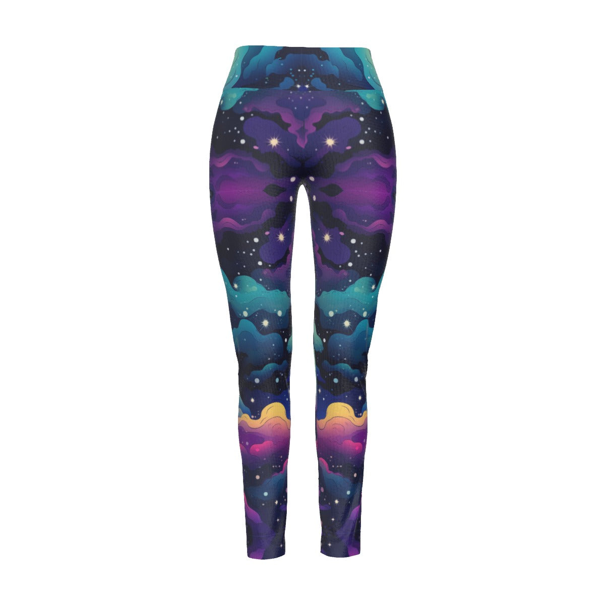 All-Over Print Women's High Waist Leggings | Side Stitch Closure