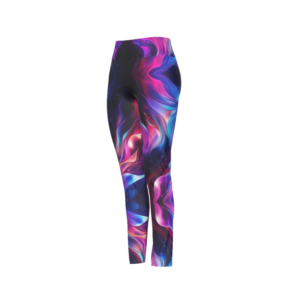 All-Over Print Women's High Waist Leggings | Side Stitch Closure