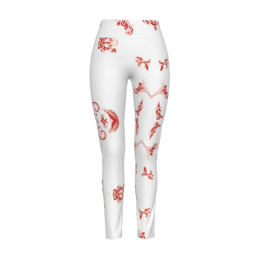 All-Over Print Women's High Waist Leggings | Side Stitch Closure