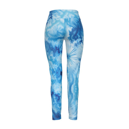 All-Over Print Women's High Waist Leggings | Side Stitch Closure