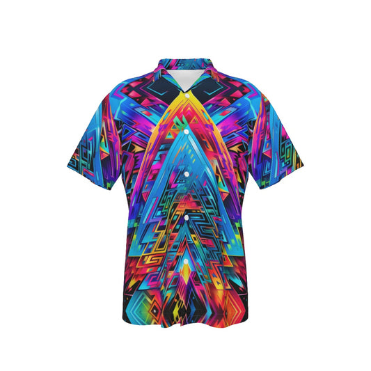 All-Over Print Men's Hawaiian Shirt With Pocket