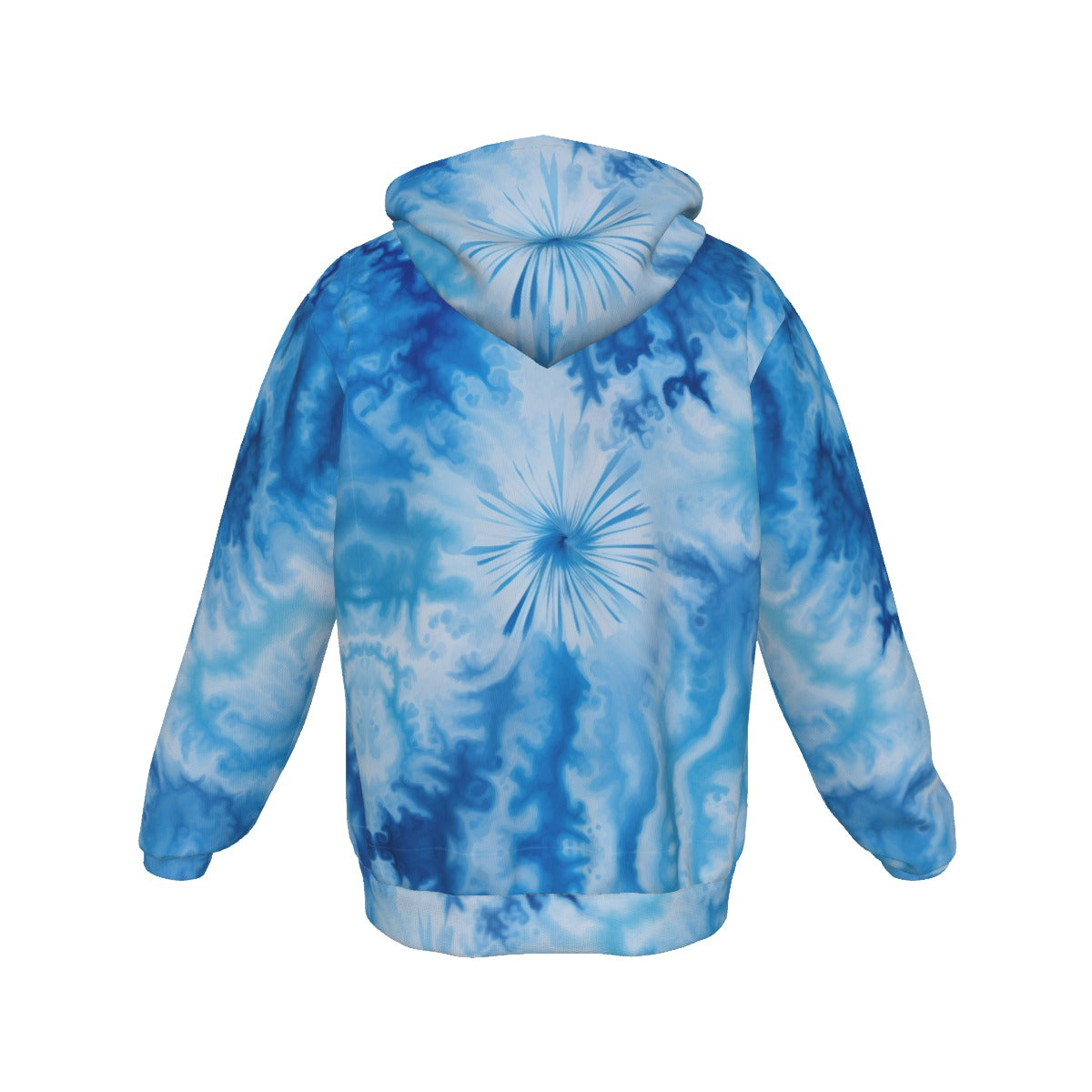 All-Over Print Zip Up Hoodie With Pocket