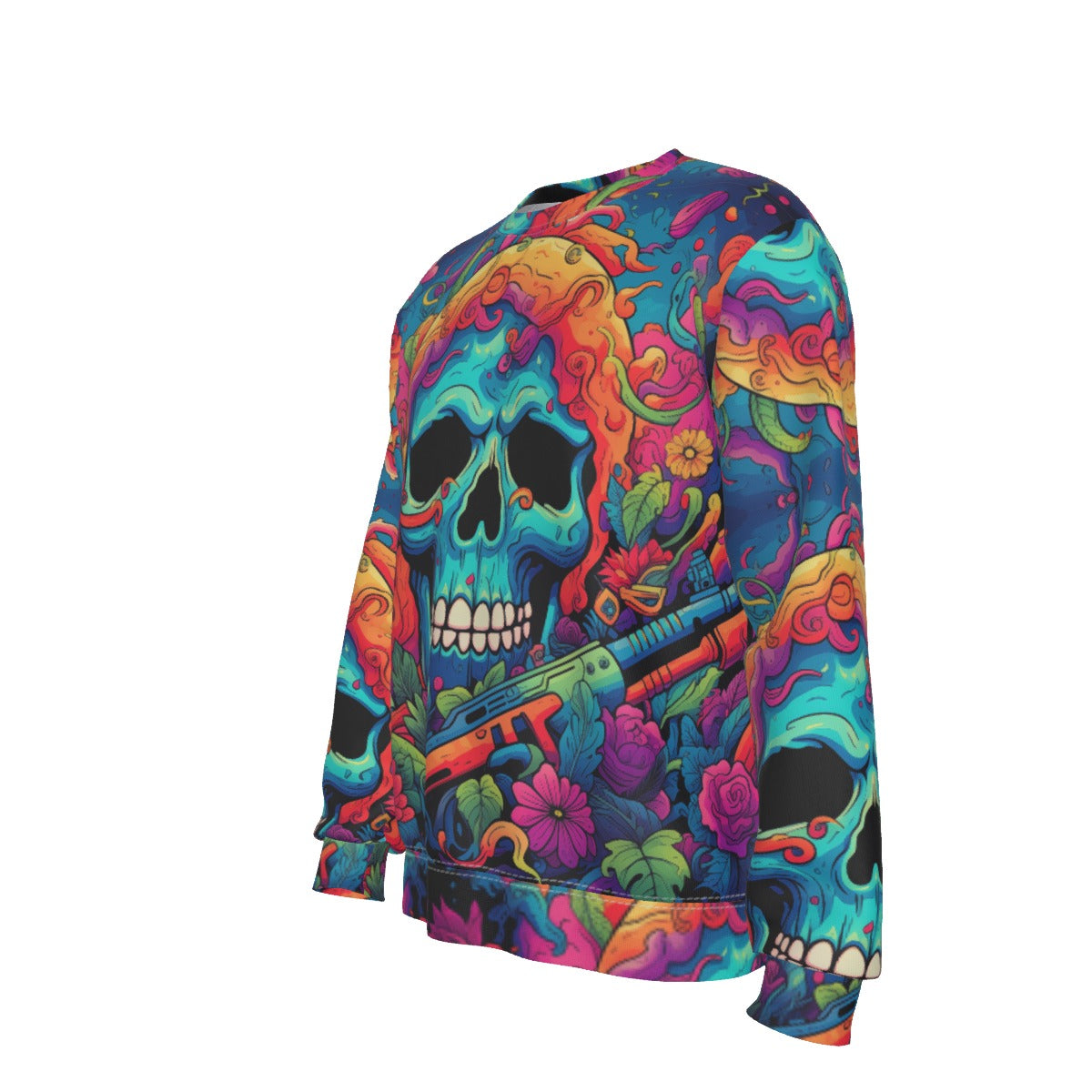 Sweatshirt Blue Skull