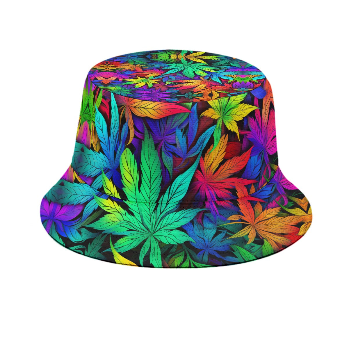 Bucket Hat Rainbow Leafs