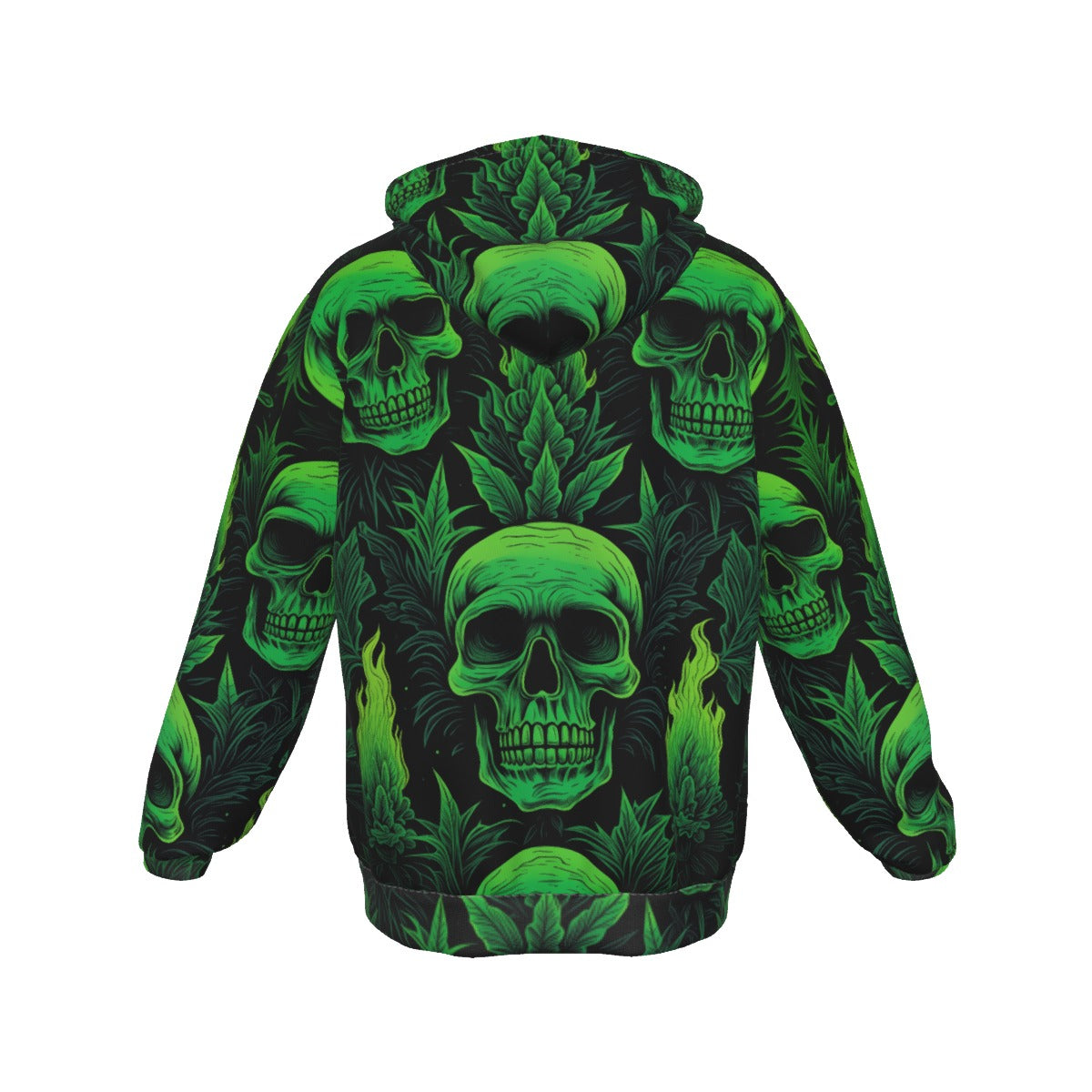 All-Over Print Zip Up Hoodie With Pocket