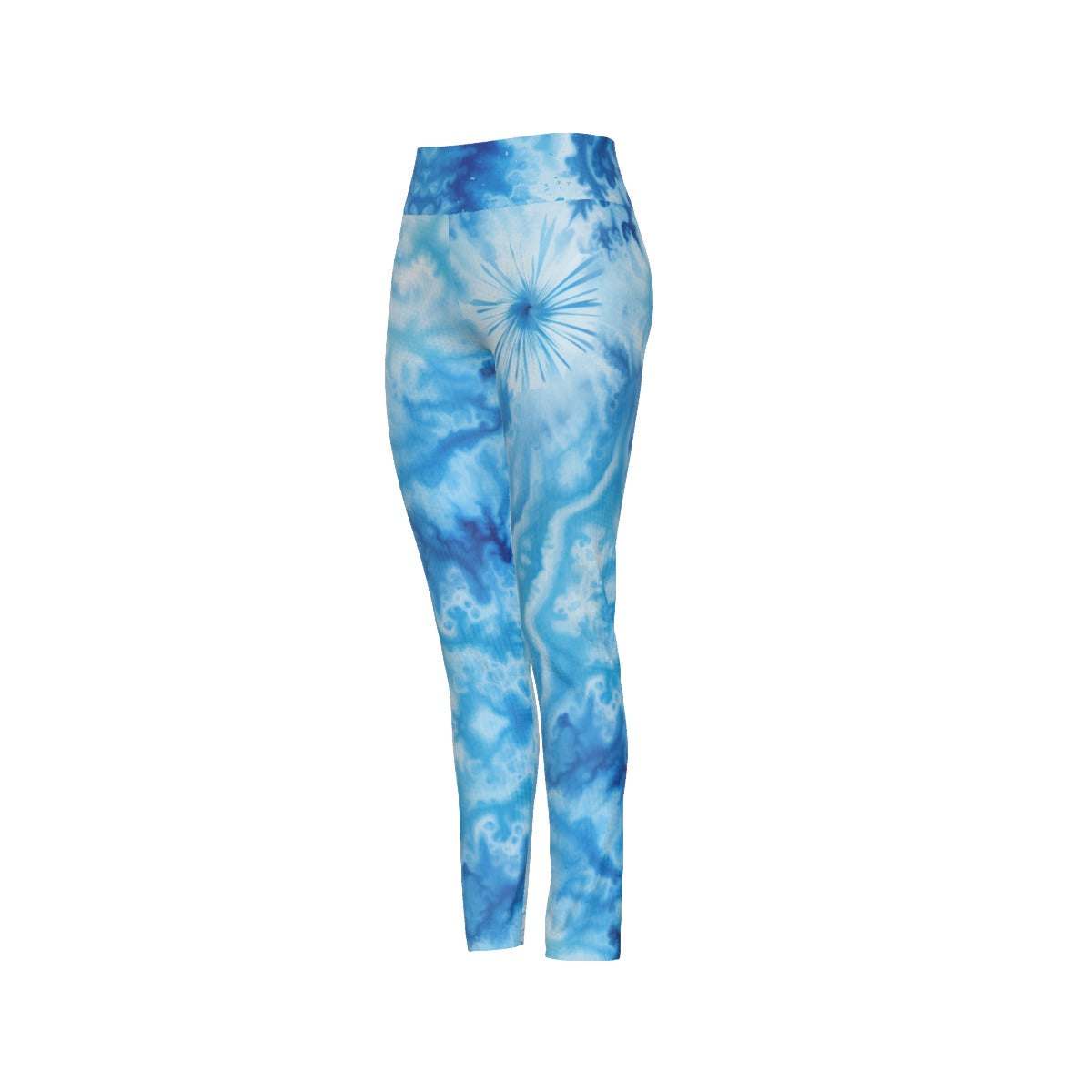 All-Over Print Women's High Waist Leggings | Side Stitch Closure