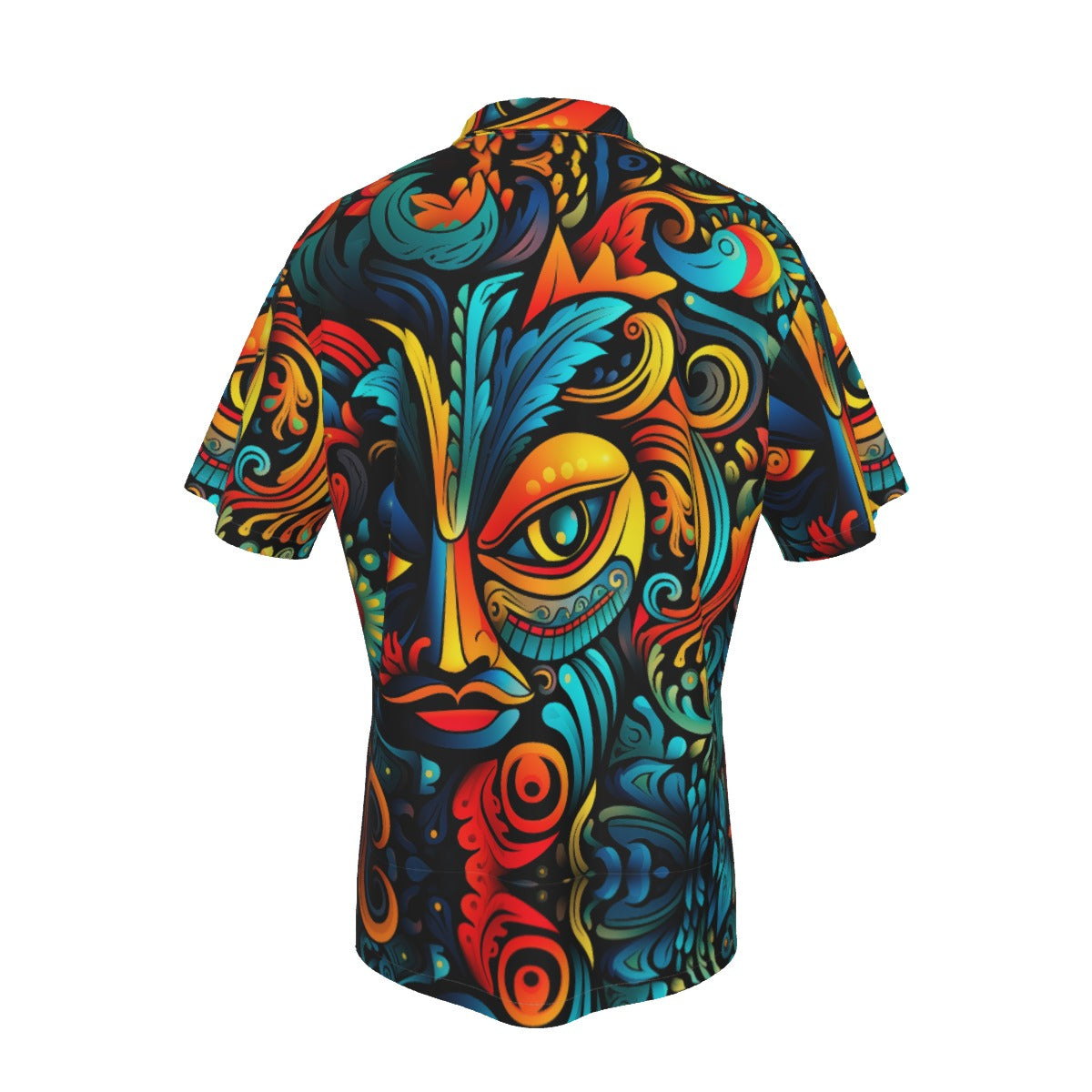 All-Over Print Men's Hawaiian Shirt With Pocket