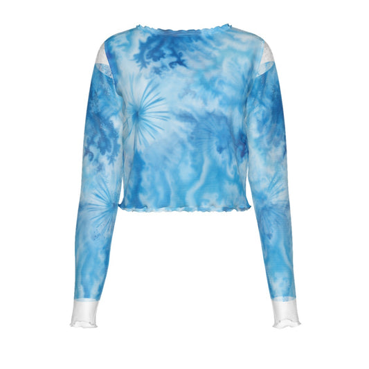 All-Over Print Women's Mesh Long Sleeves T-shirt