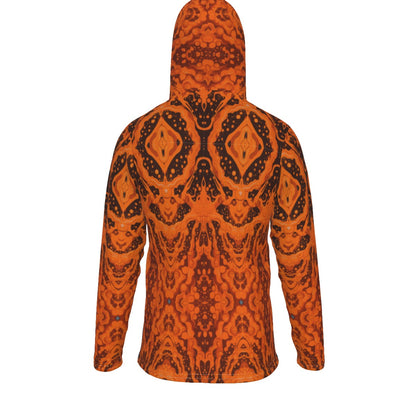 Pullover Hoodie With Mask Orange Mask